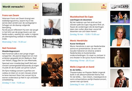 Verwacht in het theater