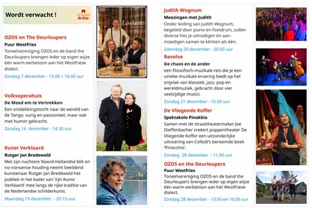 Verwacht in het theater
