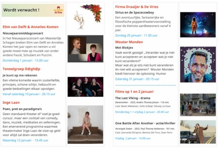 Verwacht in het theater