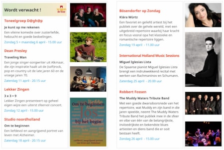 Verwacht in het theater