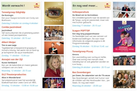 Verwacht in het theater