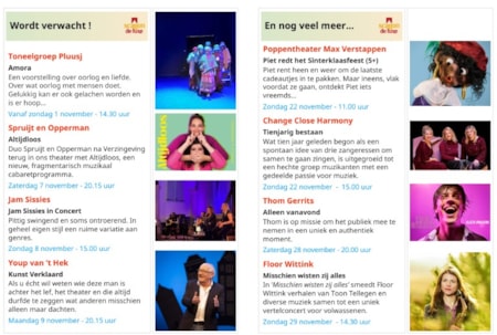 Verwacht in het theater